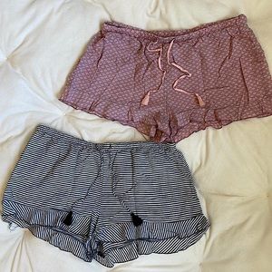 Gilligan & O’Malley Pajama Shorts: (Size M) 2 PAIRS!!